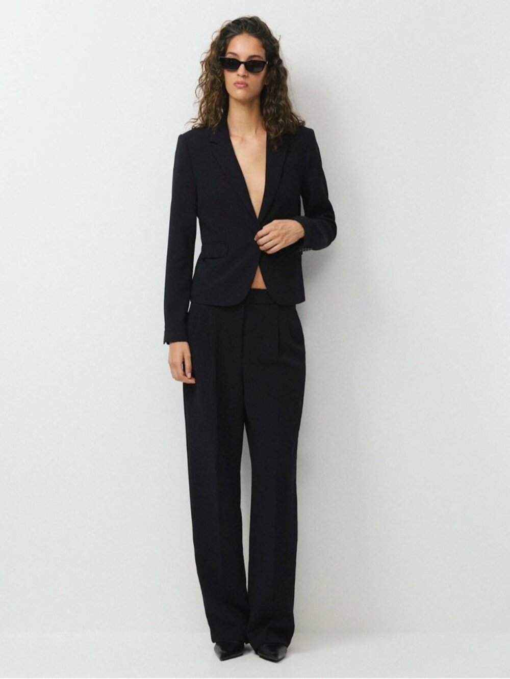 Aritzia Babaton Single Button Blazer Jacket Size 0 XXS XS Black Office